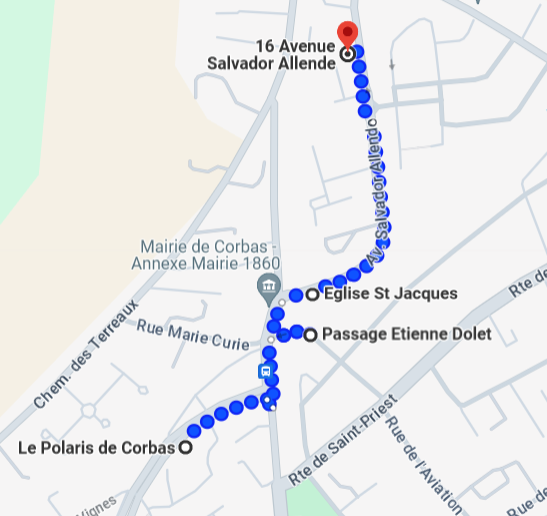 Plan parking alentours